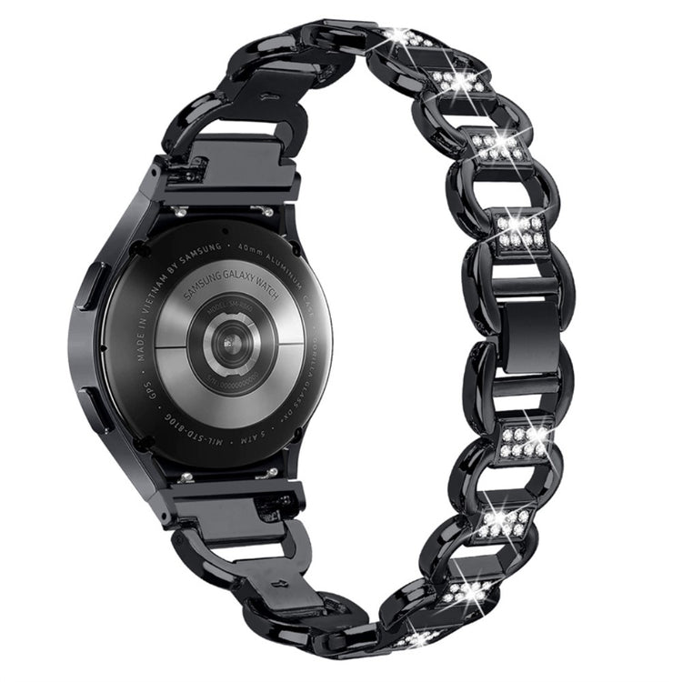 Kønt Universal Samsung Metal og Rhinsten Rem - Sort#serie_1