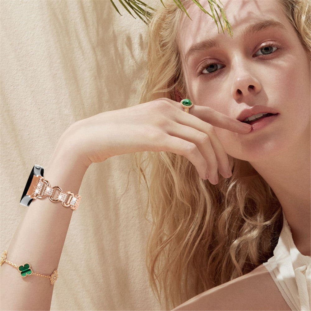 Kønt Universal Samsung Metal og Rhinsten Rem - Pink#serie_3