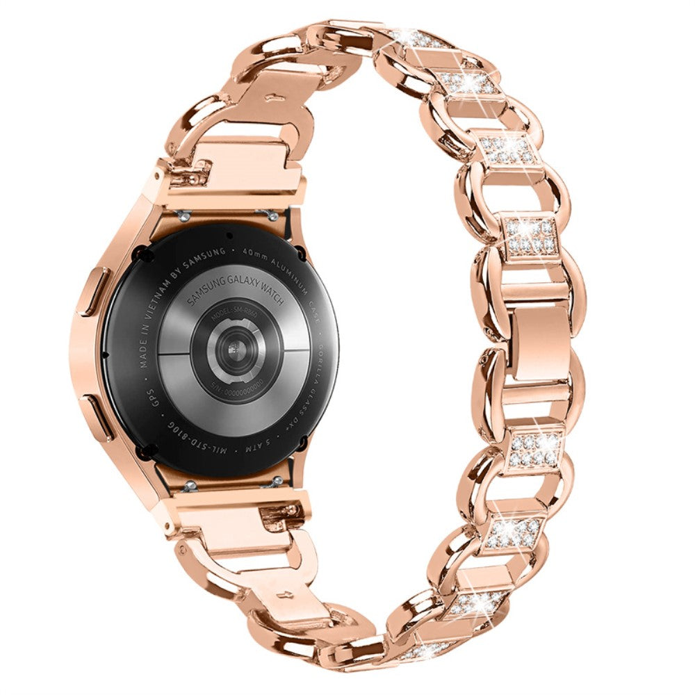 Kønt Universal Samsung Metal og Rhinsten Rem - Pink#serie_3