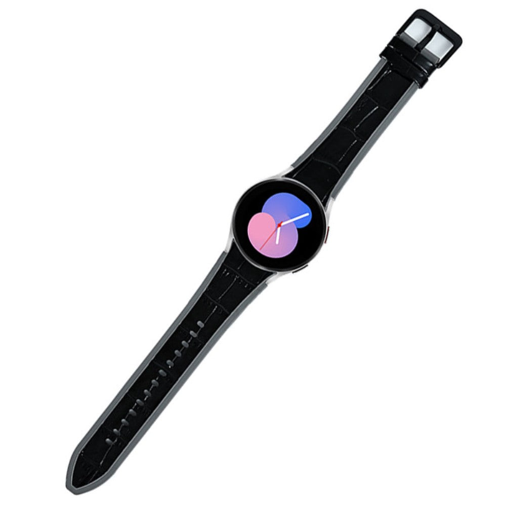 Rigtigt fed Universal Samsung Kunstlæder og Silikone Rem - Sort#serie_1