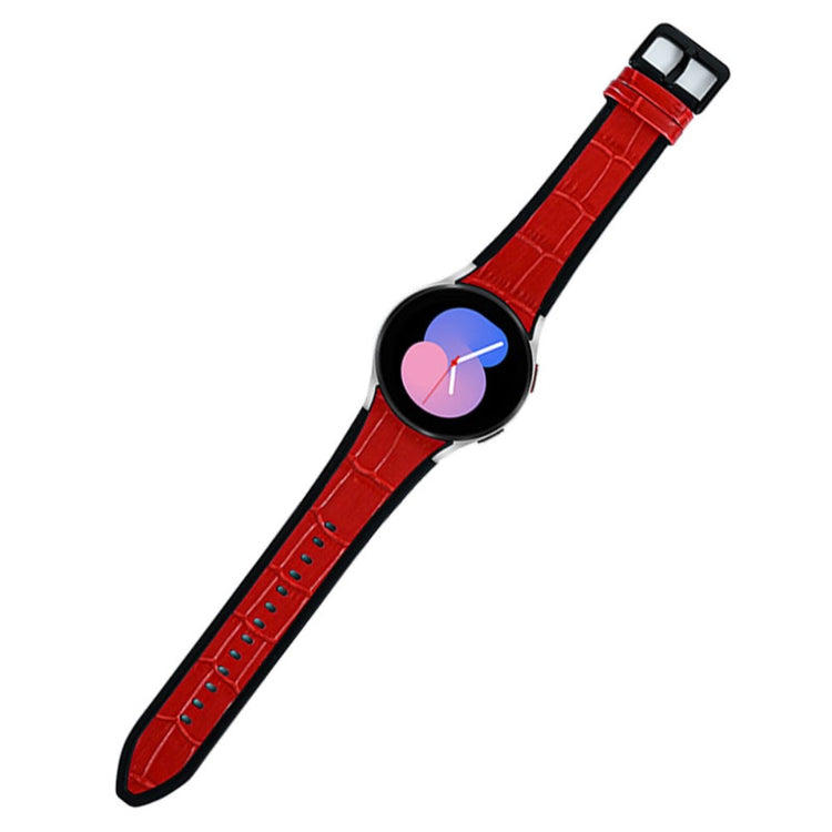 Rigtigt fed Universal Samsung Kunstlæder og Silikone Rem - Rød#serie_3