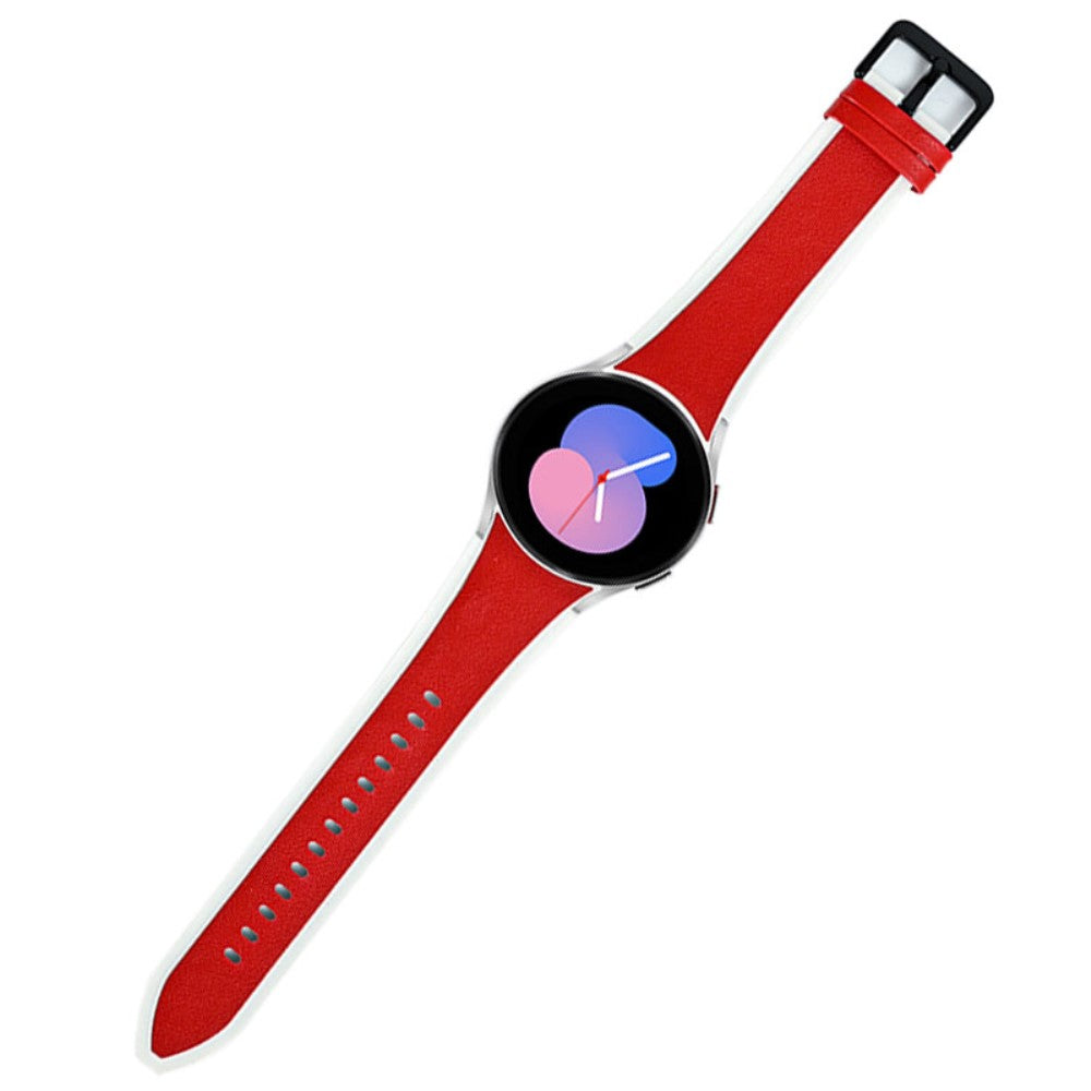 Rigtigt fed Universal Samsung Kunstlæder og Silikone Rem - Rød#serie_6