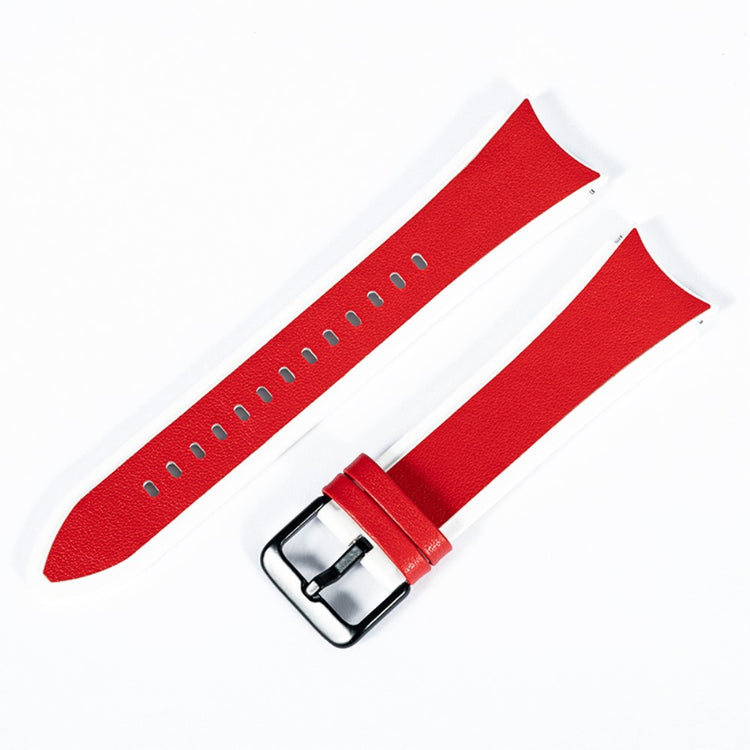 Rigtigt fed Universal Samsung Kunstlæder og Silikone Rem - Rød#serie_6