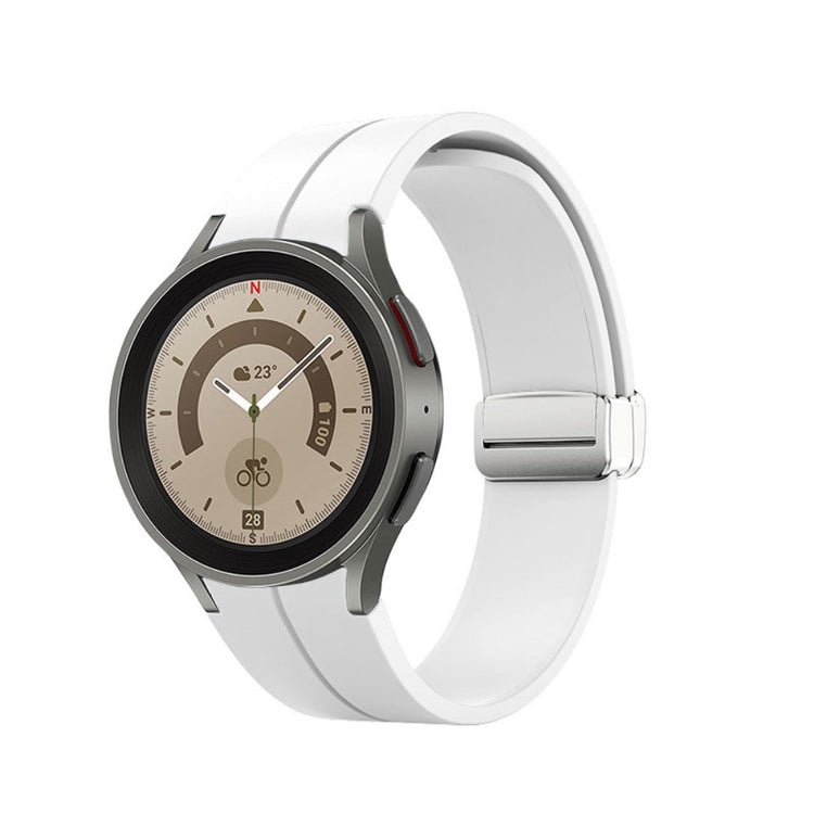 Meget slidstærk Universal Samsung Silikone Rem - Hvid#serie_1