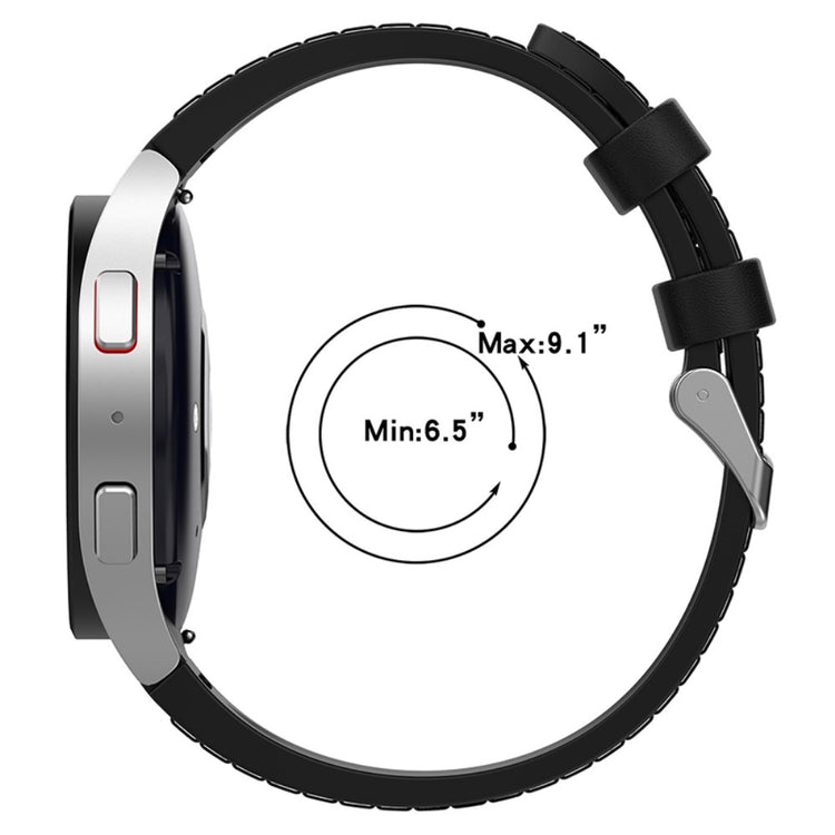 Mega sejt Universal Samsung Kunstlæder og Silikone Rem - Størrelse: L - Sort#serie_1