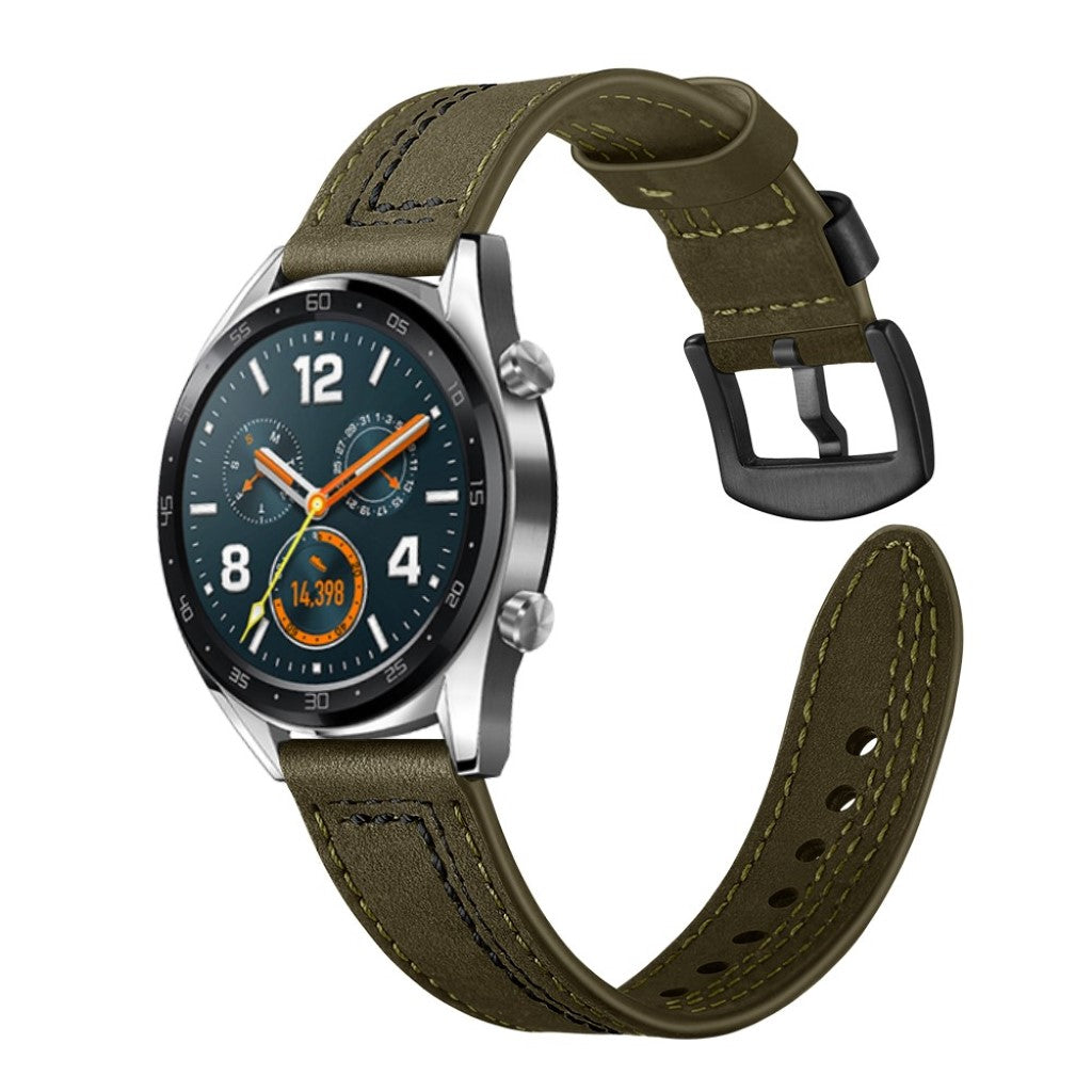 Rigtigt rart Universal Huawei Ægte læder Rem - Grøn#serie_2