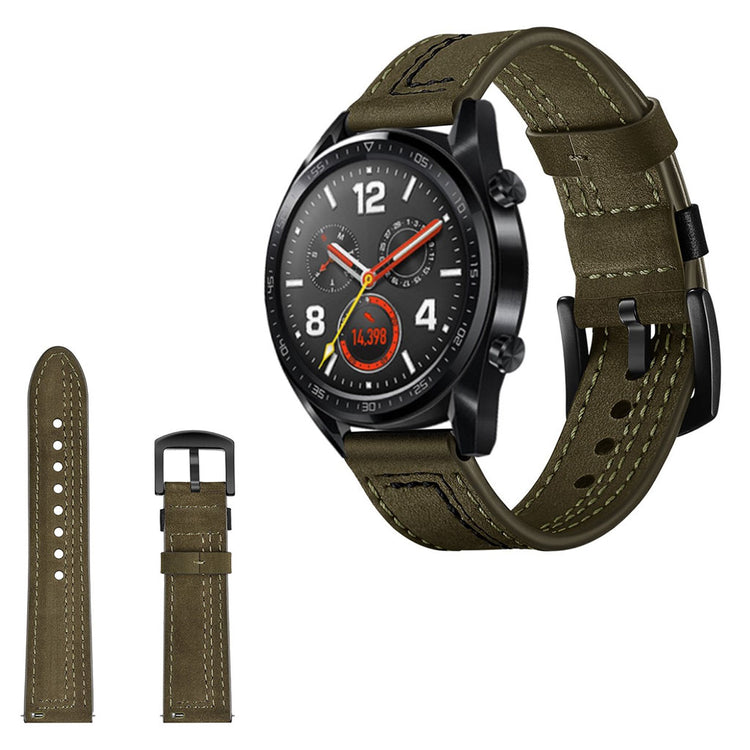 Rigtigt rart Universal Huawei Ægte læder Rem - Grøn#serie_2