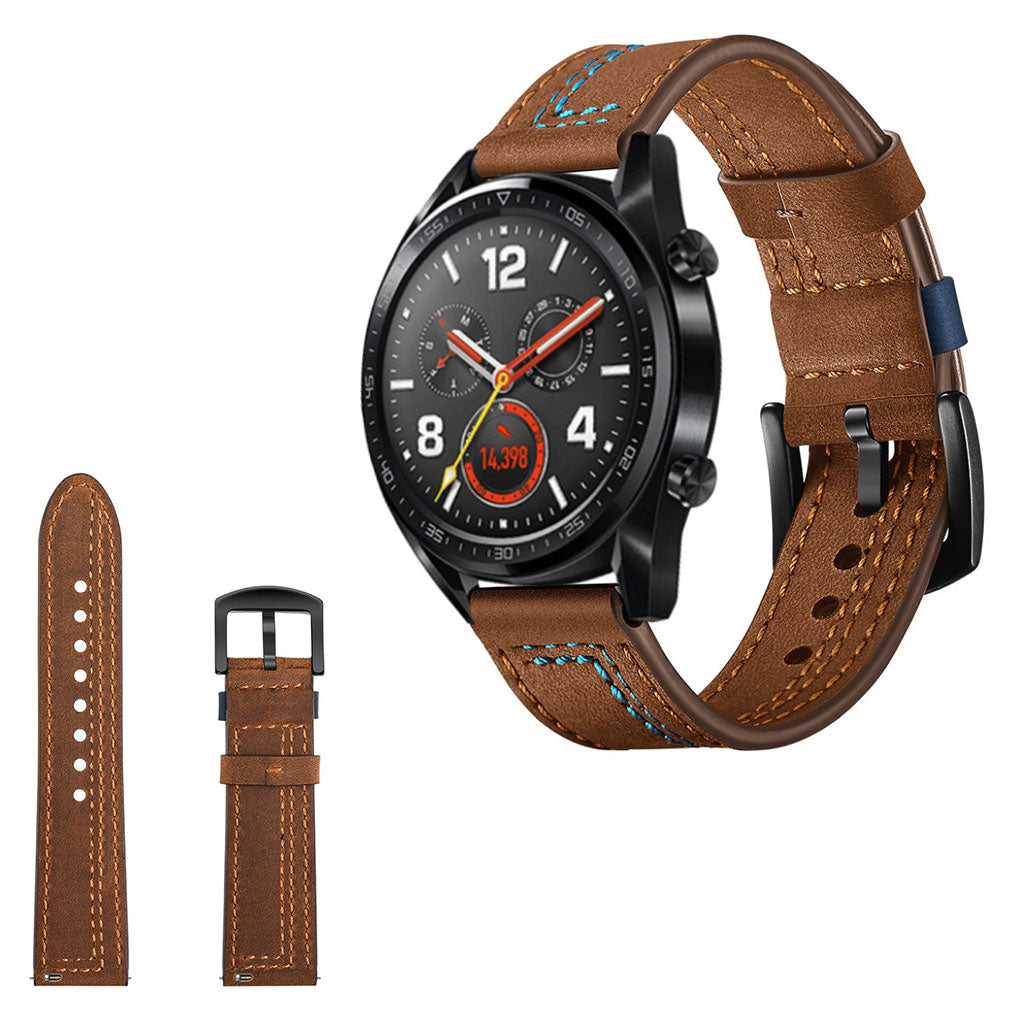 Rigtigt rart Universal Huawei Ægte læder Rem - Brun#serie_3