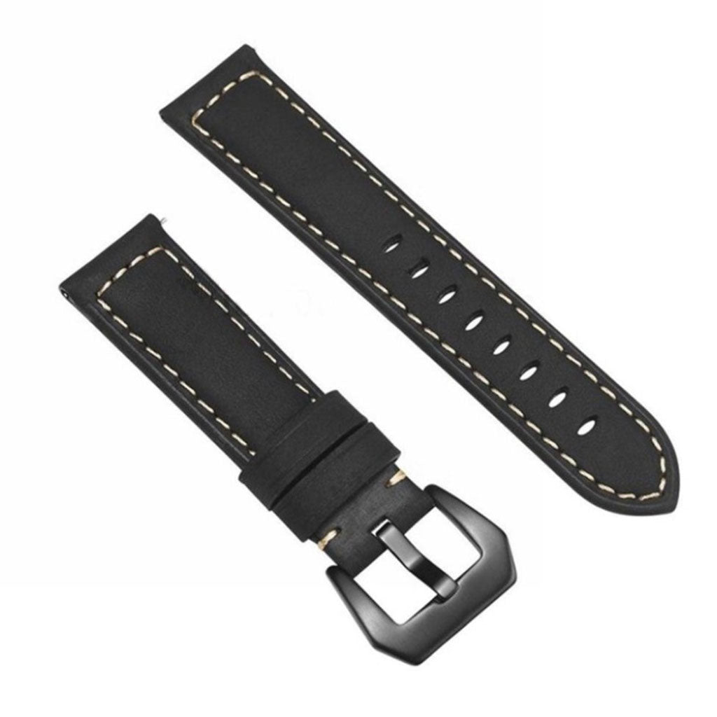 SlidstΓ¦rk Huawei Watch GT Γgte lΓ¦der Rem - Sort#serie_1