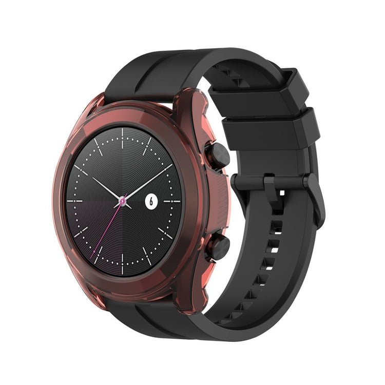 Huawei Watch GT 2 42mm Gennemsigtig Silikone Bumper  - Rød#serie_3