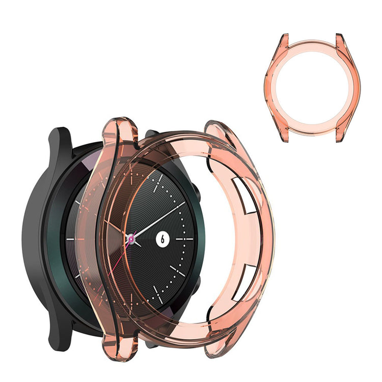 Huawei Watch GT 2 42mm Gennemsigtig Silikone Bumper  - Orange#serie_4