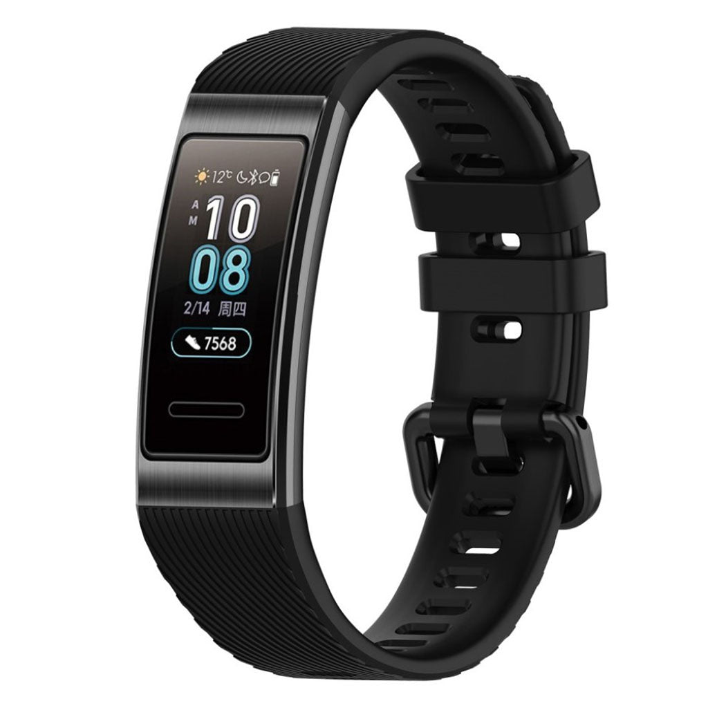 Helt vildt kΓΈnt Huawei Band 3 Pro Silikone Rem - Sort#serie_1