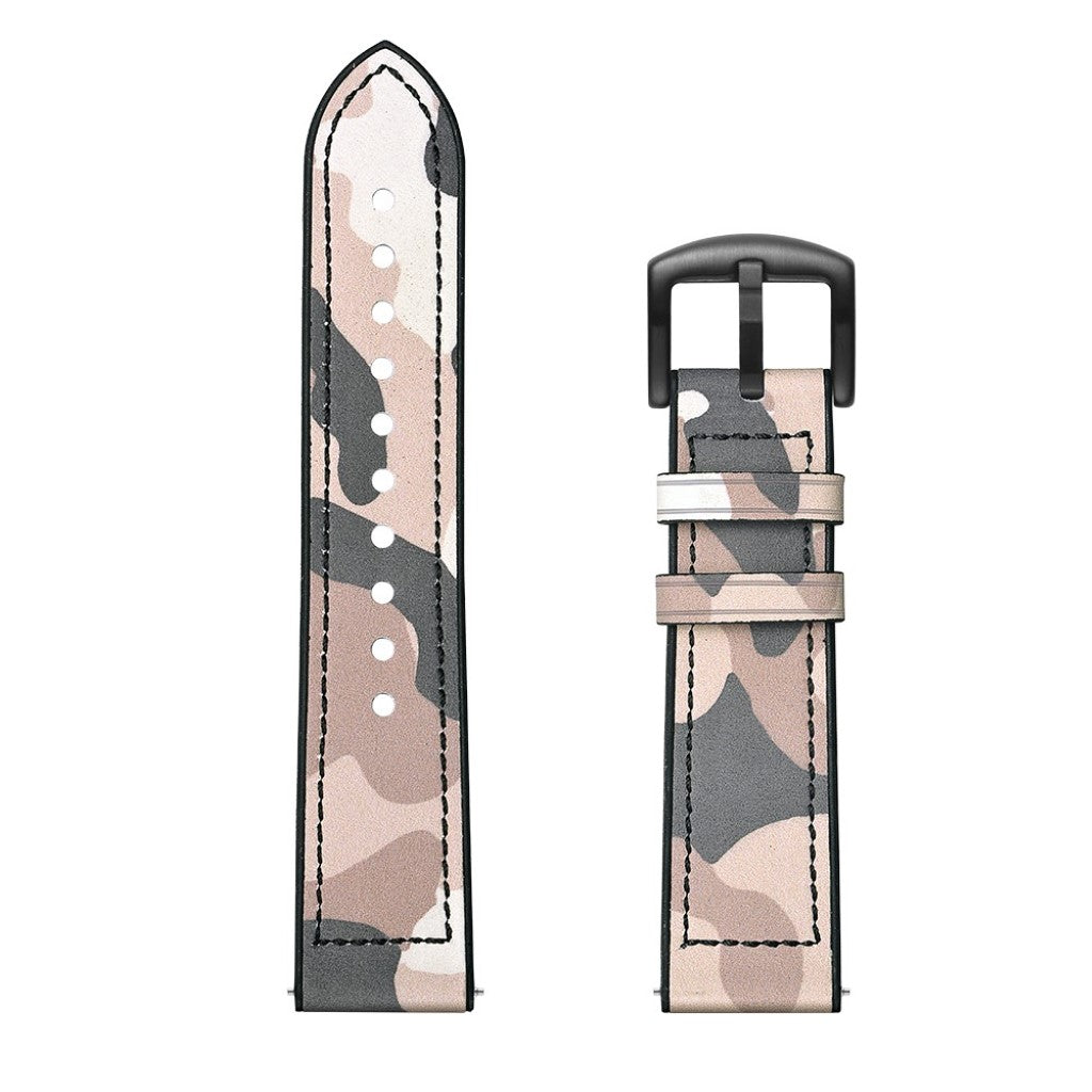 Glimrende Huawei Watch GT 2 42mm Ægte læder Rem - Brun#serie_5