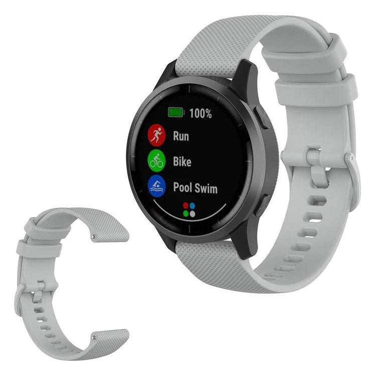 Vildt hårdfør Universal Silikone Rem - Sølv#serie_5