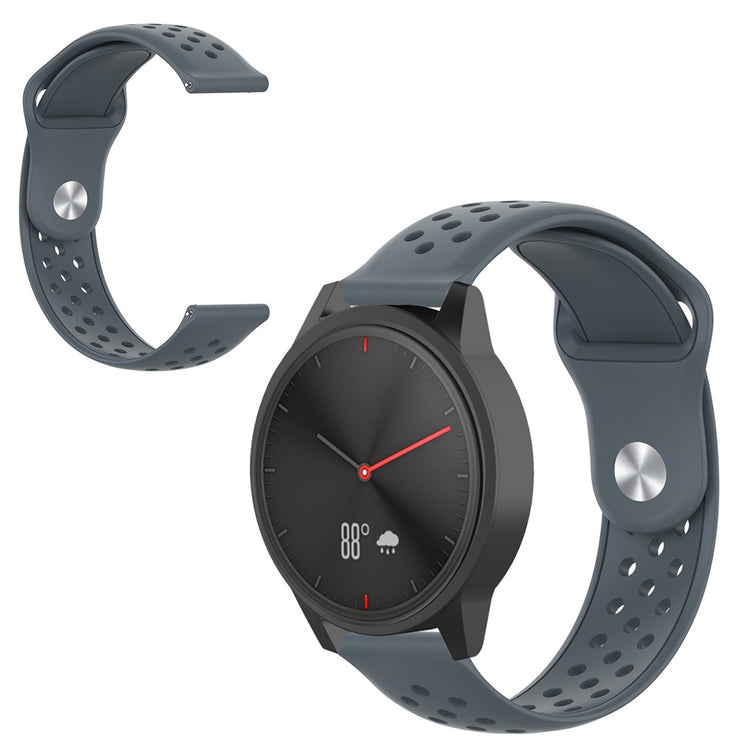 Rigtigt sejt Huawei Watch GT 2 42mm Silikone Rem - Sølv#serie_4