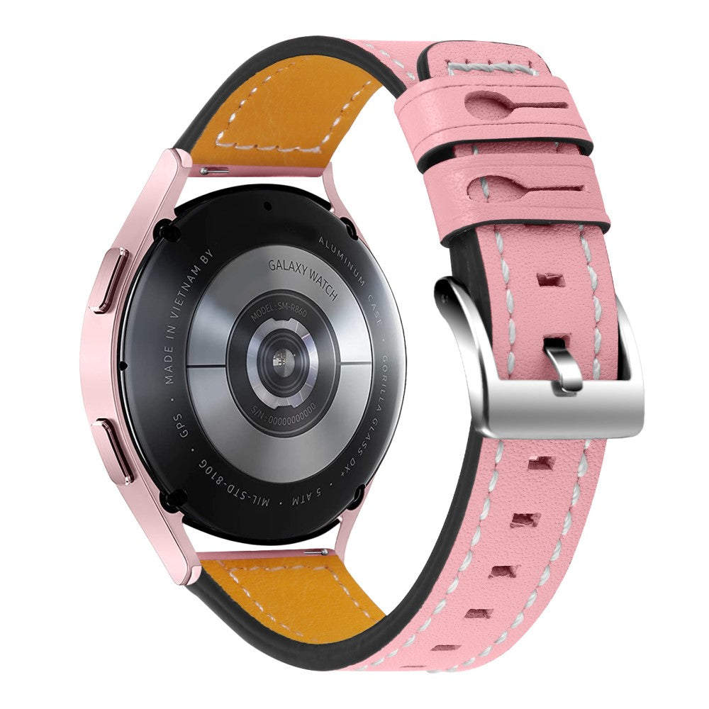 Sejt Huawei Watch GT 2 42mm / Huawei Watch 2 Γgte lΓ¦der Rem - Pink#serie_1