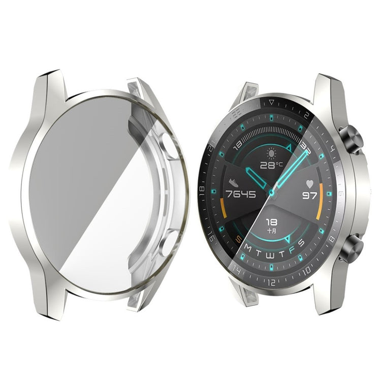 Mega Fed Huawei Watch GT 2 46mm Silikone Cover - Sølv#serie_3