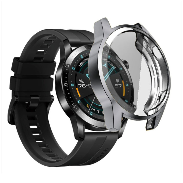Mega Fed Huawei Watch GT 2 46mm Silikone Cover - Sølv#serie_4