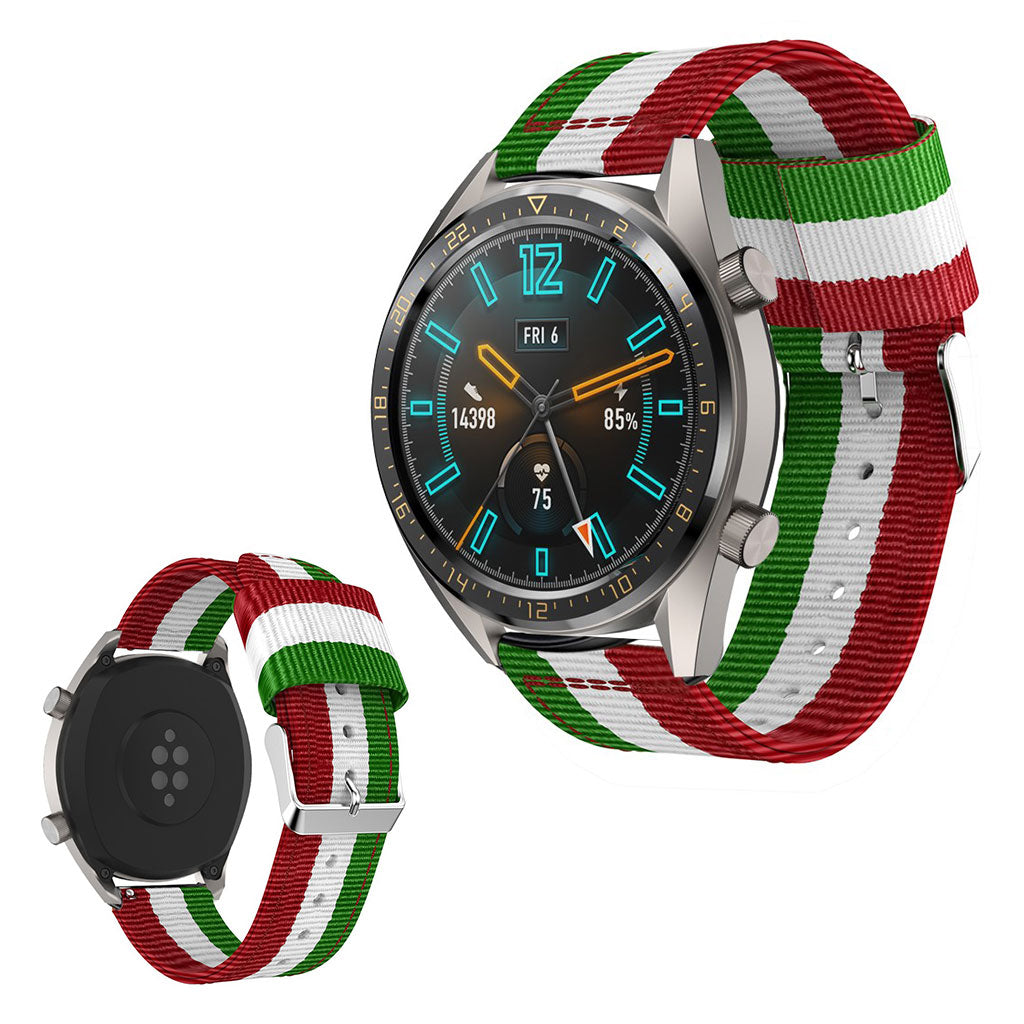 Helt vildt kønt Huawei Watch GT 2 46mm Nylon Rem - Flerfarvet#serie_4