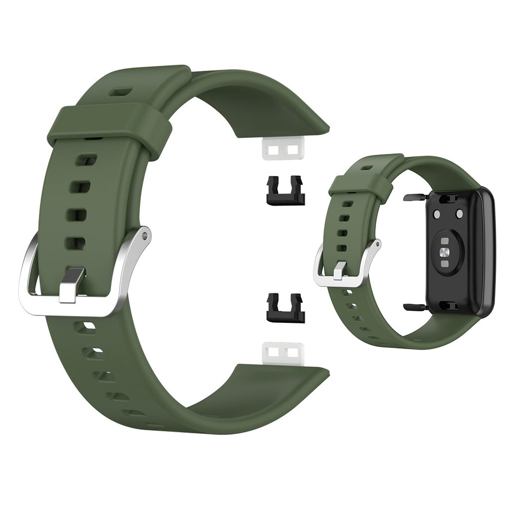 Super smuk Huawei Watch Fit Silikone Rem - GrΓΈn#serie_3