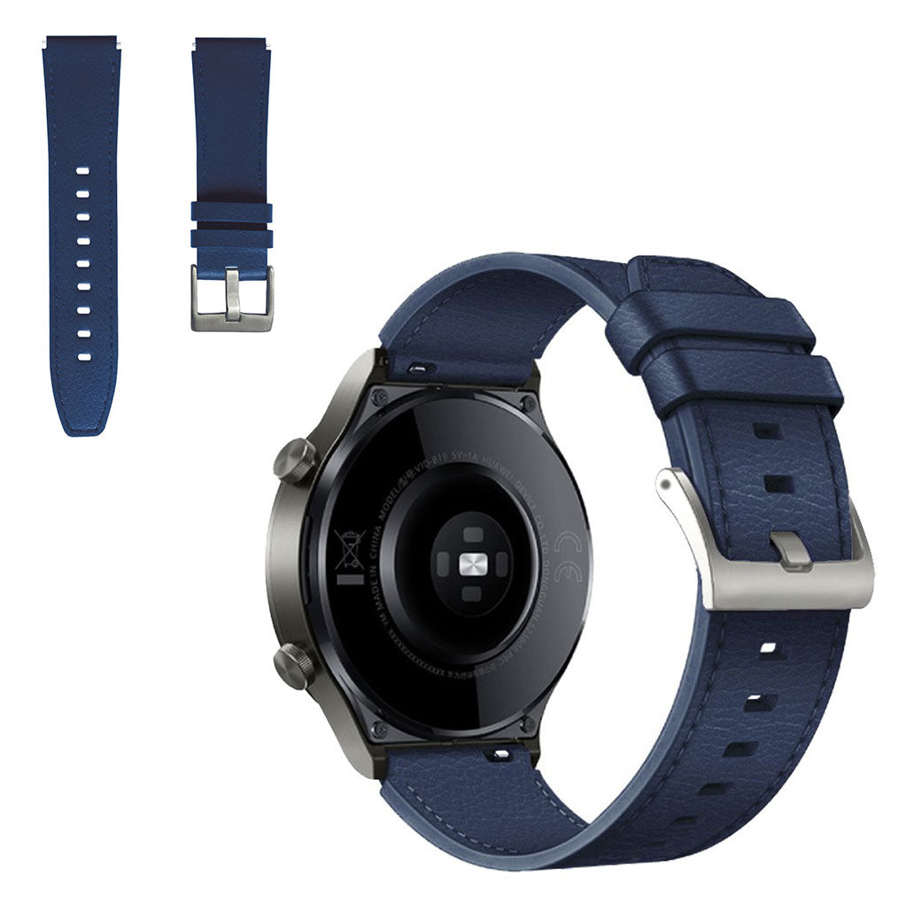 Huawei Watch GT 2 Pro / GT 2 46mm leather watch band - Midnight Blue#serie_5