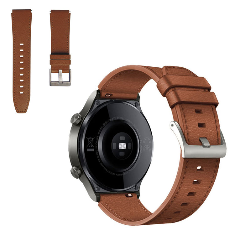 Huawei Watch GT 2 Pro / GT 2 46mm leather watch band - Brown#serie_6