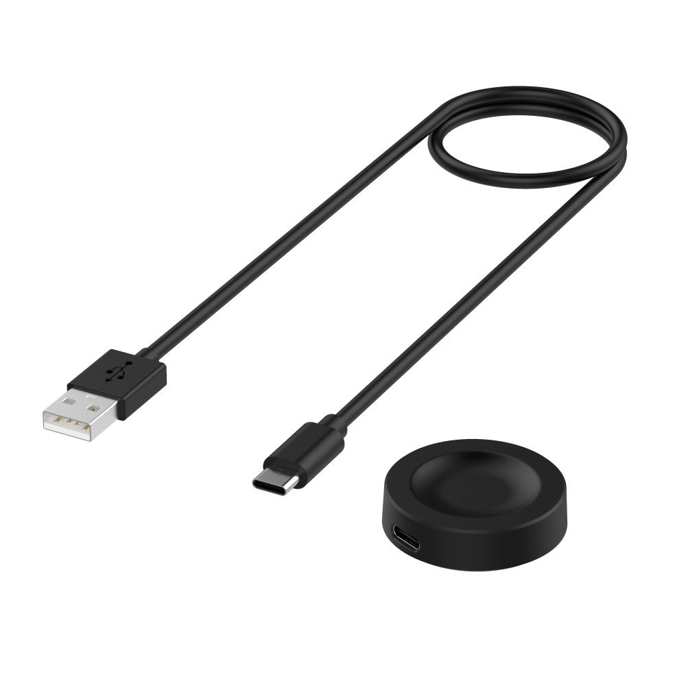 1m Plastik Huawei Watch 3 Pro TrΓ₯dlΓΈs  Ladestation - Sort#serie_1