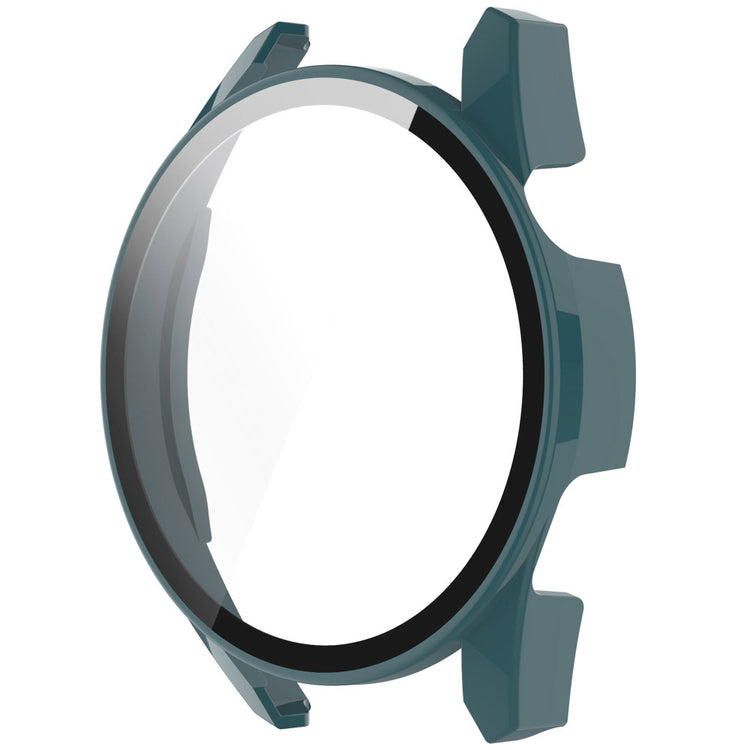 Super Fint Huawei Watch GT 3 (42mm) Cover med Skærmbeskytter i Silikone og Hærdet Glas - Grøn#serie_1