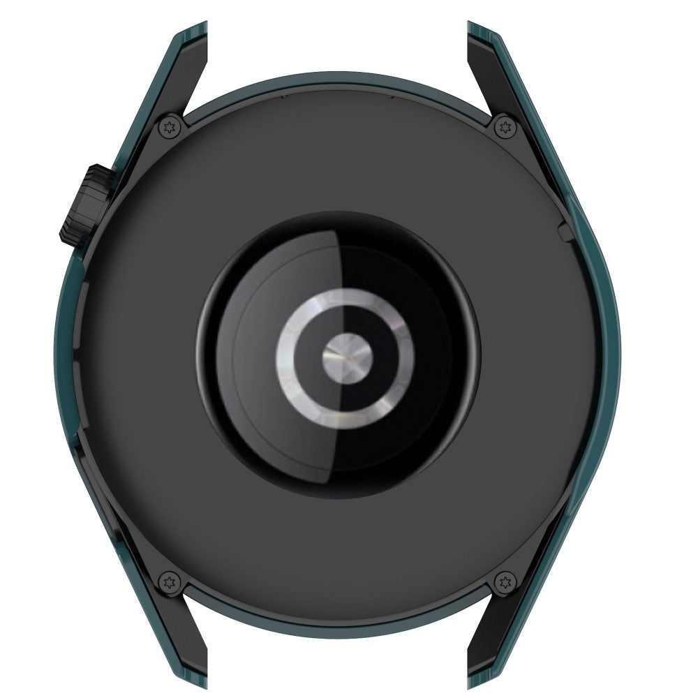 Super Fint Huawei Watch GT 3 (42mm) Cover med Skærmbeskytter i Silikone og Hærdet Glas - Grøn#serie_1
