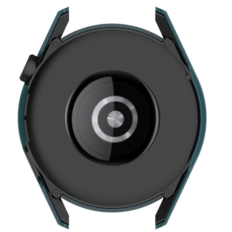 Super Fint Huawei Watch GT 3 (42mm) Cover med Skærmbeskytter i Silikone og Hærdet Glas - Grøn#serie_1