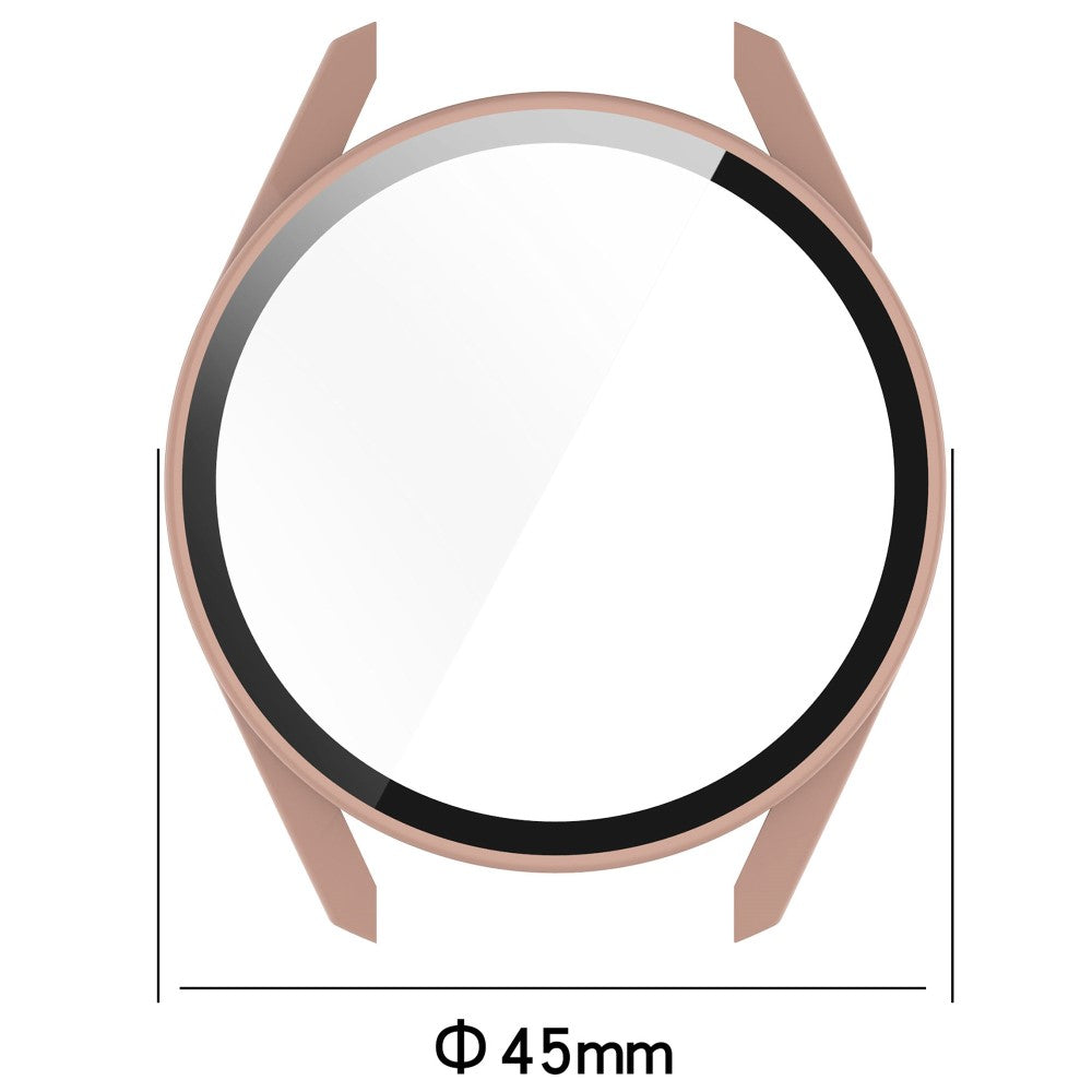 Super Fint Huawei Watch GT 3 (42mm) Cover med Skærmbeskytter i Silikone og Hærdet Glas - Grøn#serie_1