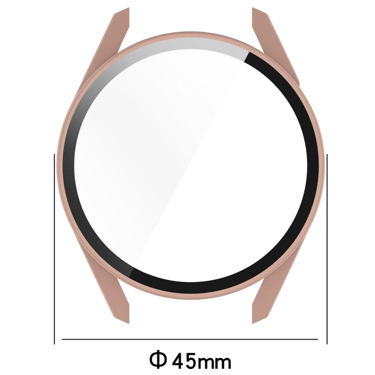 Super Fint Huawei Watch GT 3 (42mm) Cover med Skærmbeskytter i Silikone og Hærdet Glas - Grøn#serie_1