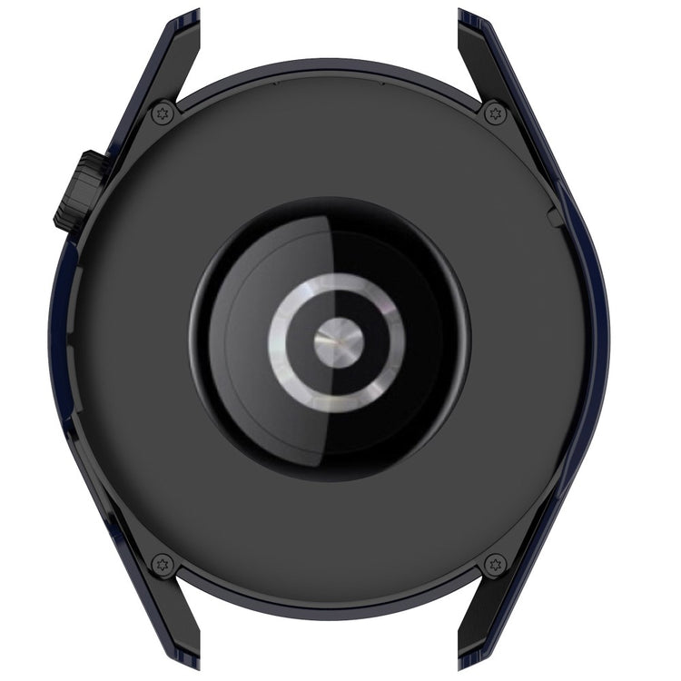 Super Fint Huawei Watch GT 3 (42mm) Cover med Skærmbeskytter i Silikone og Hærdet Glas - Blå#serie_3