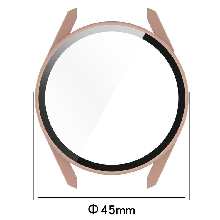 Super Fint Huawei Watch GT 3 (42mm) Cover med Skærmbeskytter i Silikone og Hærdet Glas - Blå#serie_3
