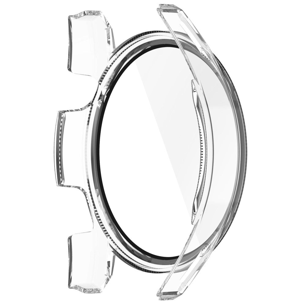 Super Fint Huawei Watch GT 3 (42mm) Cover med Skærmbeskytter i Silikone og Hærdet Glas - Gennemsigtig#serie_4