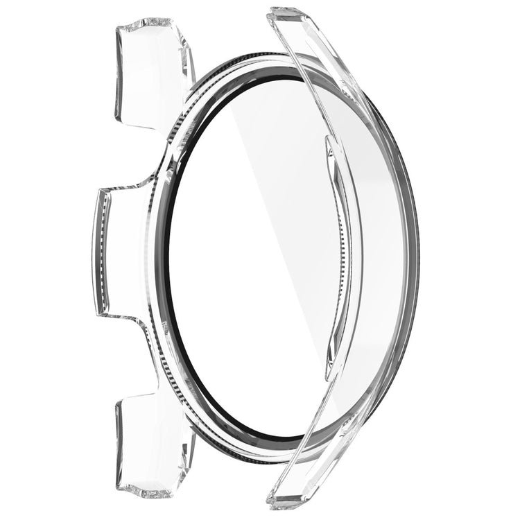 Super Fint Huawei Watch GT 3 (42mm) Cover med Skærmbeskytter i Silikone og Hærdet Glas - Gennemsigtig#serie_4