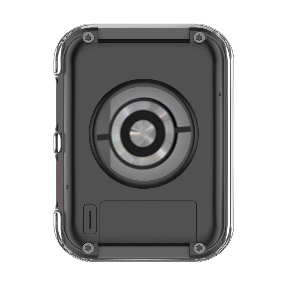 Vildt Fed Huawei Watch D Cover med Skærmbeskytter i Plastik og Hærdet Glas - Gennemsigtig#serie_3