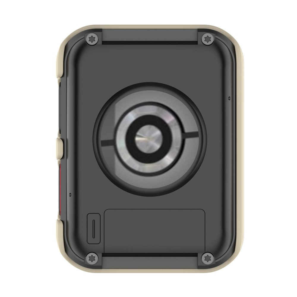 Vildt Fed Huawei Watch D Cover med Skærmbeskytter i Plastik og Hærdet Glas - Hvid#serie_4