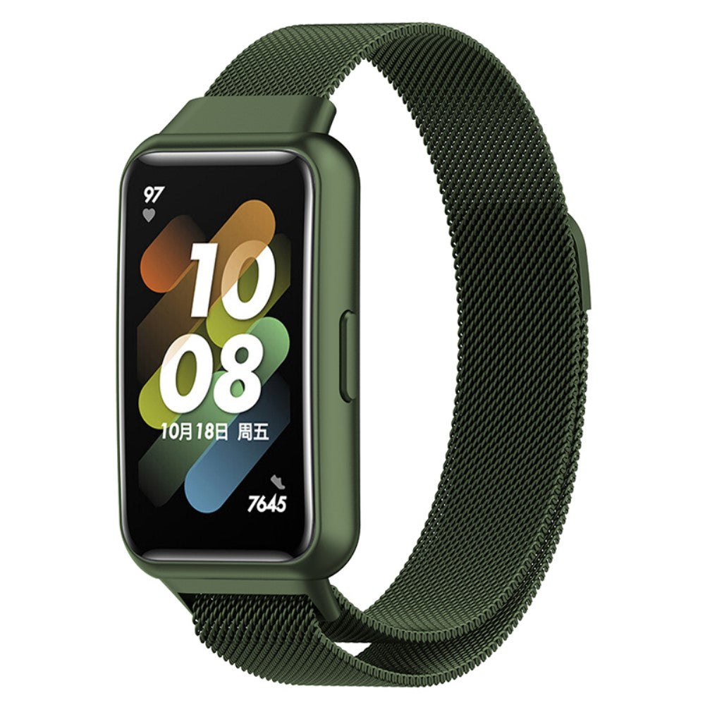 Vildt nydelig Huawei Band 7 Metal Rem - GrΓΈn#serie_1