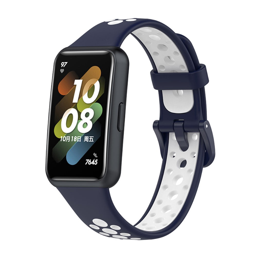 Vildt godt Huawei Band 7 Silikone Rem - BlΓ₯#serie_1