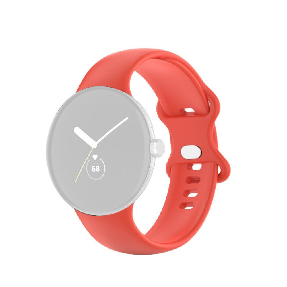 Smuk Google Pixel Watch Silikone Rem - StΓΈrrelse: L - RΓΈd#serie_1