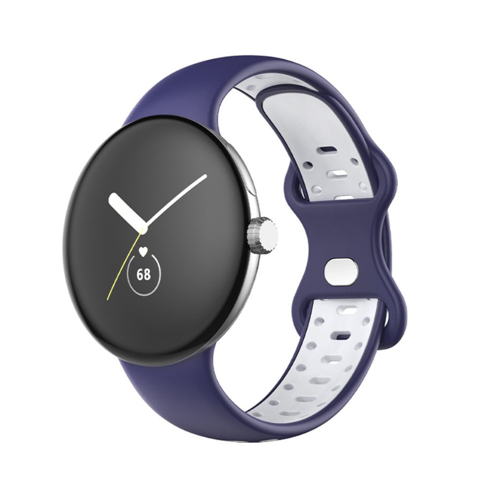Rigtigt fantastisk Google Pixel Watch Silikone Rem - StΓΈrrelse: S - BlΓ₯#serie_1