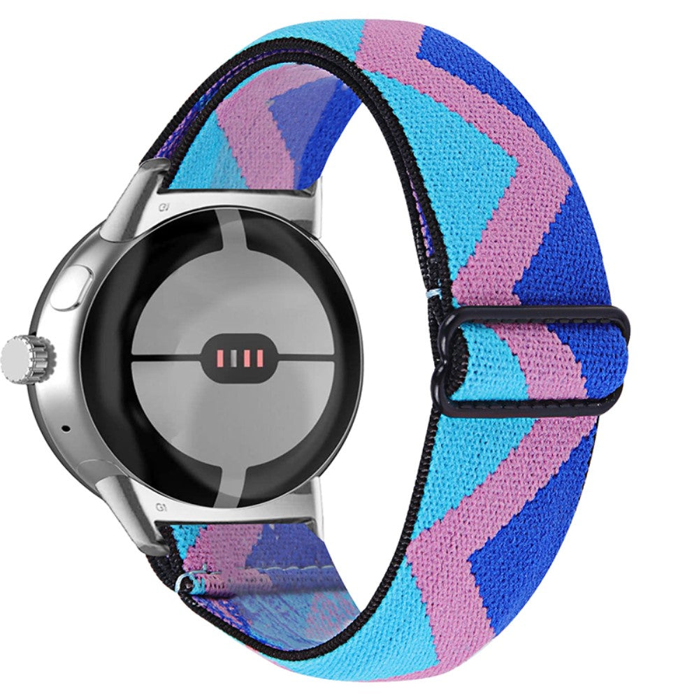 Helt vildt hΓ₯rdfΓΈr Google Pixel Watch Nylon Rem - Flerfarvet#serie_1