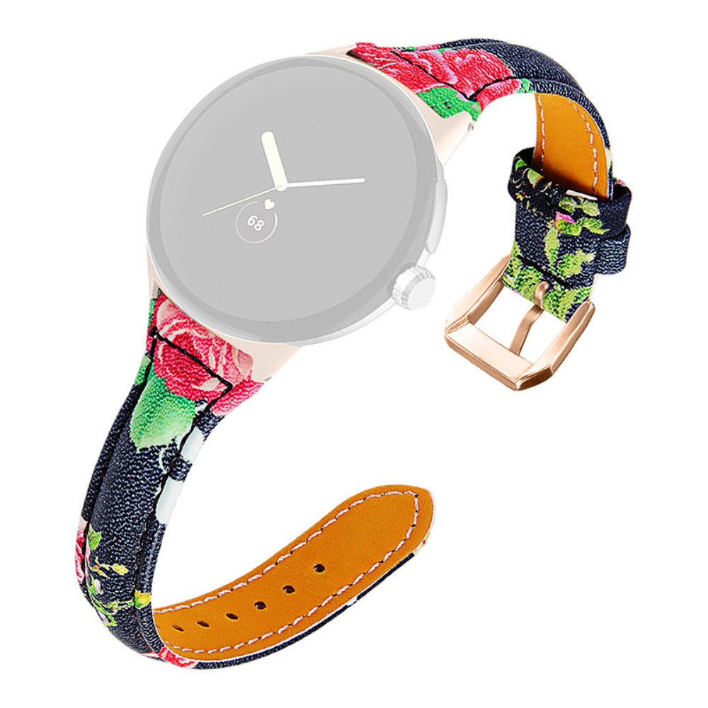 Meget fint Google Pixel Watch Γgte lΓ¦der Rem - RΓΈd#serie_1