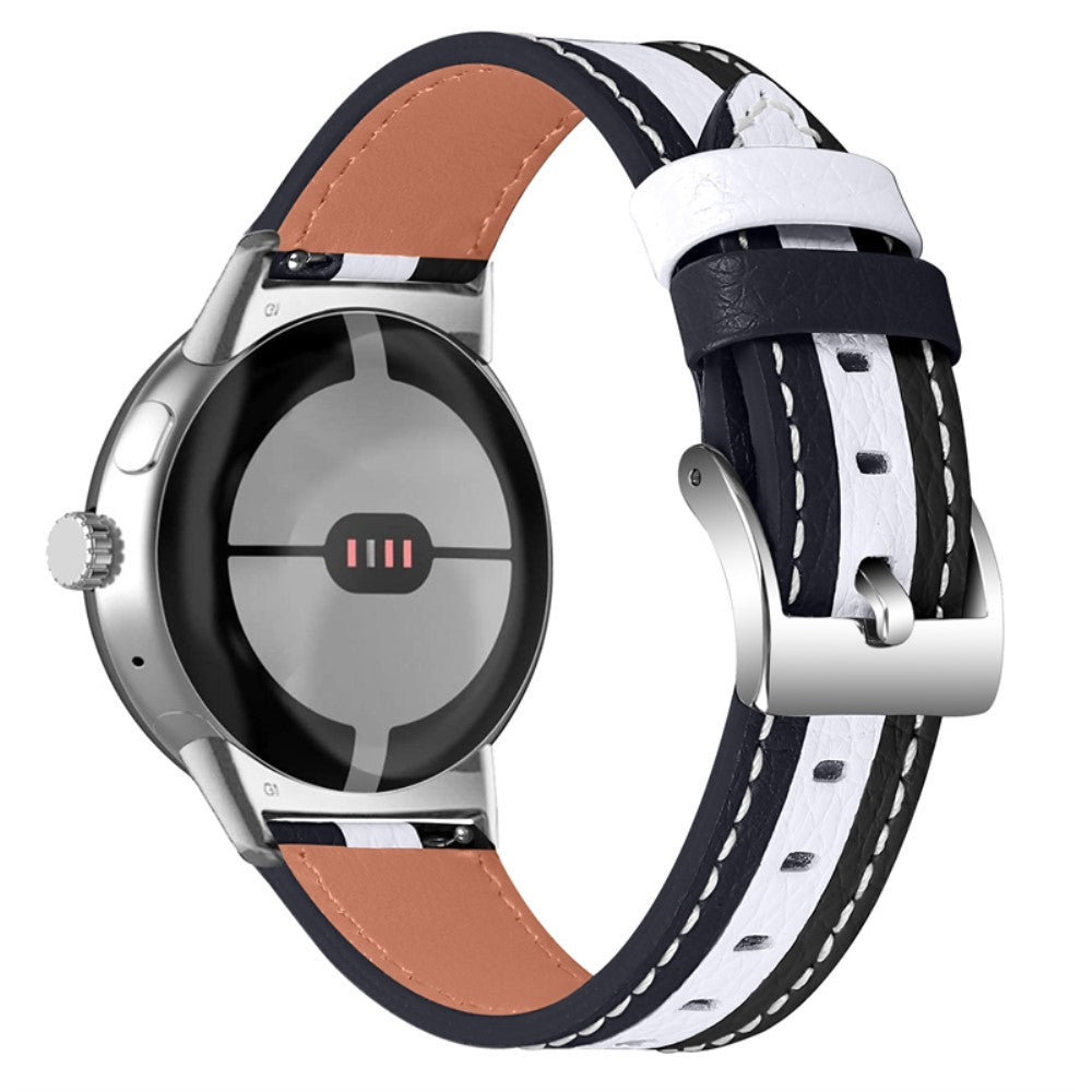 Helt vildt flot Google Pixel Watch Γgte lΓ¦der Rem - Sort#serie_1