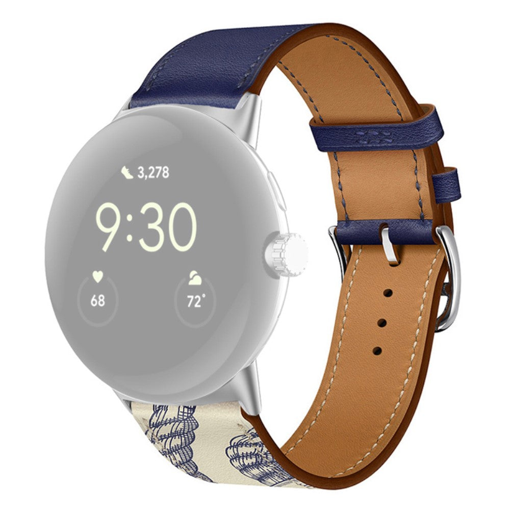 Mega fint Google Pixel Watch Γgte lΓ¦der Rem - SΓΈlv#serie_1