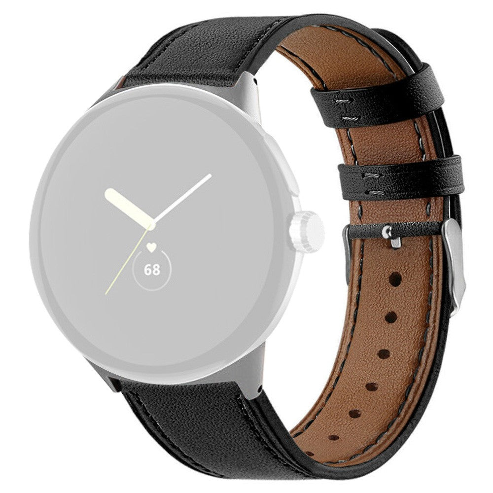 Meget komfortabel Google Pixel Watch Γgte lΓ¦der Rem - Sort#serie_1