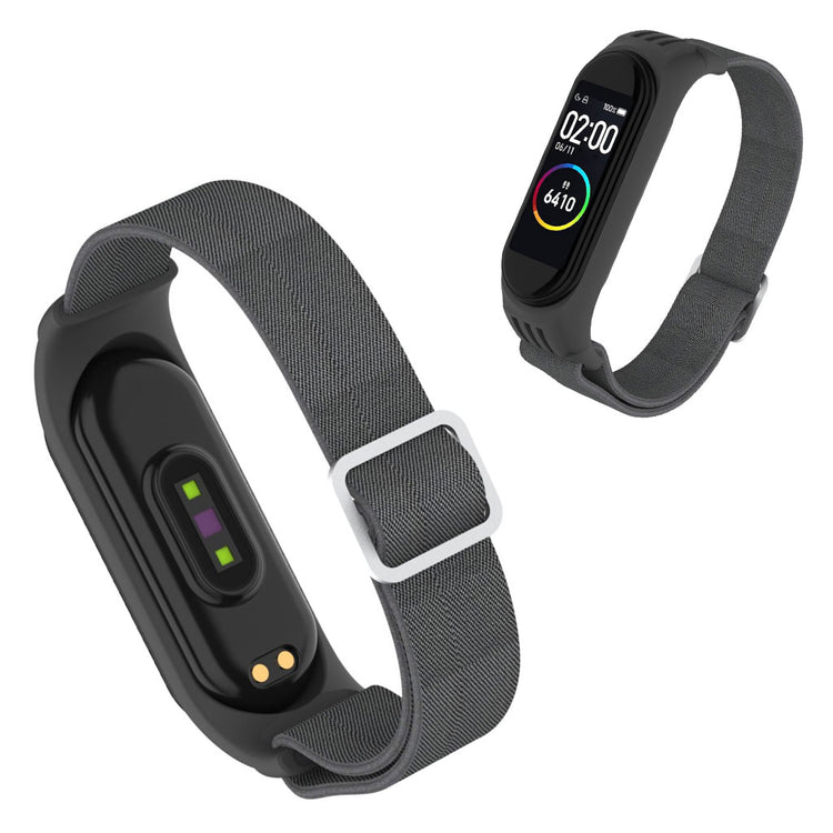 Xiaomi Mi Smart Band 6 / 5 nylon watch band - Dark Grey#serie_11