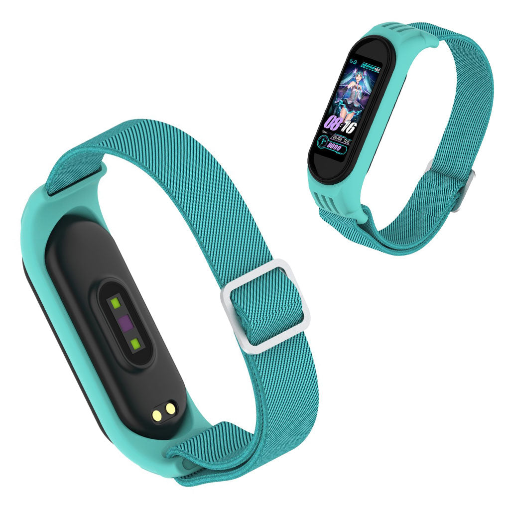 Xiaomi Mi Smart Band 6 / 5 nylon watch band - Blue#serie_3
