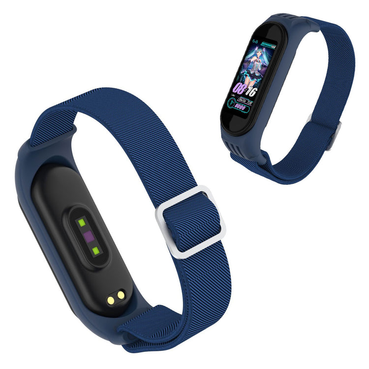 Xiaomi Mi Smart Band 6 / 5 nylon watch band - Dark Blue#serie_9